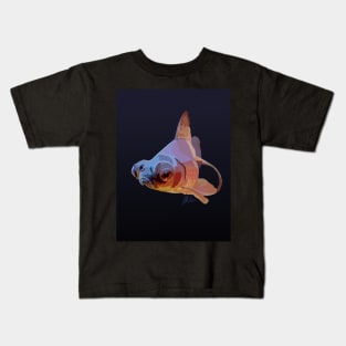 Grumpy Fish (gradient) Kids T-Shirt